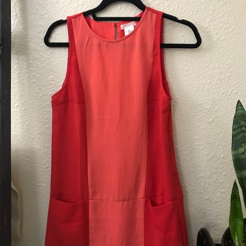 Pink shift dress